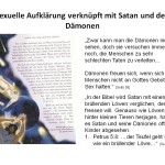 Folie8 Sexuelle Aufklärung verknüpft mit Satan und den Dämonen